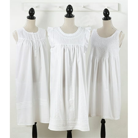 StylesILove Womens Handmade White 100/% Pure Cotton Night Dress Sleepwear for Kids and Mother